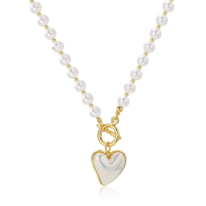 Ladies Temperament Necklace Collarbone Chain, N2210-7 Pearl Chain Love, N2210-8 Thick Chain Love, N2209-2 Light Drilling Love, N2209-11 Colorful Love, N2209-5 Double-layer Green Love, N2209-1 Twist Stick Square Pearl, N2209-6 Oval White Flower