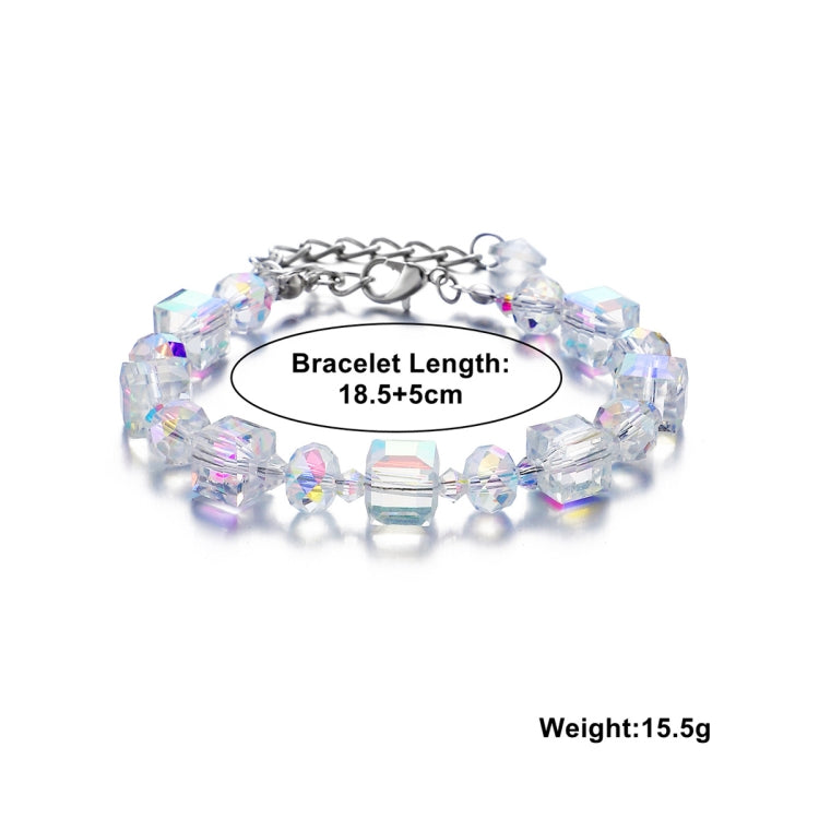 Crystal Beaded Bracelet Ladies Natural Crystal Bracelet, S2207-1 AB Transparent, S2204-1 Pink, S2203-5 Purple, S2204-3 Pink Opal, S2204-2 Blue Opal, S2204-6 Orange+Butterfly, S2204-7 White+Butterfly, S2204-5 Pink Opal, S2203-4 Water Blue+Dolphin