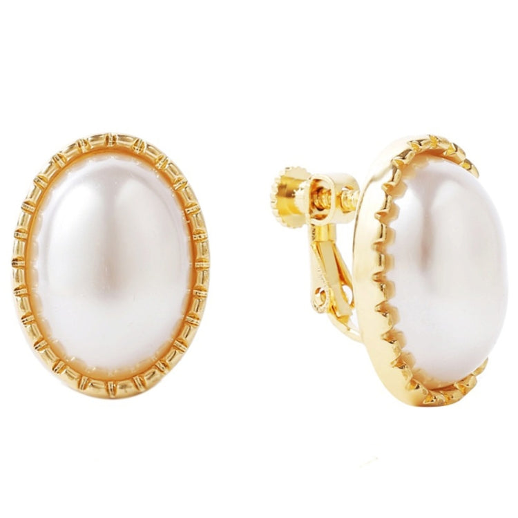 Baroque Earrings Pearl Ear Clip Women Without Ear Piercing, 1202 Long Gold, 1201 Long Silver, 0402 Short Gold, 0401 Short Silver, E2109-7 Half Round, E2109-8 Half Ellipse, E2109-10 Leaf Model, E2109-11 Five Small Pearls, E2109-14 Small Pearl