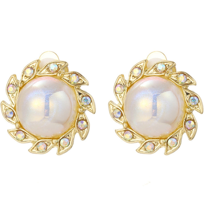 Baroque Earrings Pearl Ear Clip Women Without Ear Piercing, 1202 Long Gold, 1201 Long Silver, 0402 Short Gold, 0401 Short Silver, E2109-7 Half Round, E2109-8 Half Ellipse, E2109-10 Leaf Model, E2109-11 Five Small Pearls, E2109-14 Small Pearl