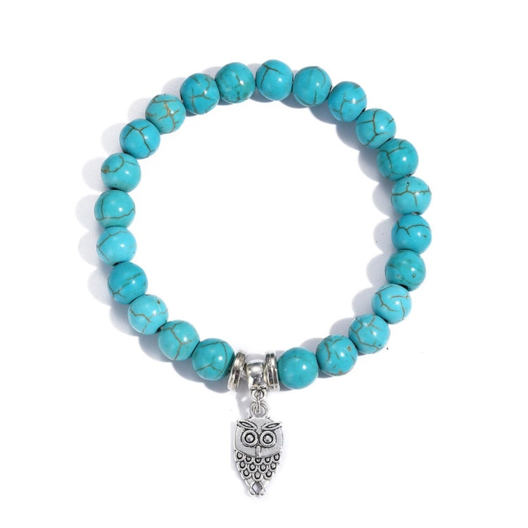 Women Beaded Bracelet Turquoise Ethnic Style Charm Jewelry, S2208-2 Owl, S2208-3 Butterfly, S2208-4 Sea Star, S2208-5 Life Tree, S2208-1 Eyes, S2203-12 Cross, S2203-13 Turquoise Pendant, S2212-1 Eyes, S2303-1, S2303-2 Turtles, S2303-3 Cross