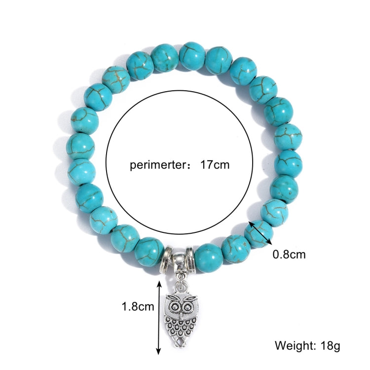 Women Beaded Bracelet Turquoise Ethnic Style Charm Jewelry, S2208-2 Owl, S2208-3 Butterfly, S2208-4 Sea Star, S2208-5 Life Tree, S2208-1 Eyes, S2203-12 Cross, S2203-13 Turquoise Pendant, S2212-1 Eyes, S2303-1, S2303-2 Turtles, S2303-3 Cross