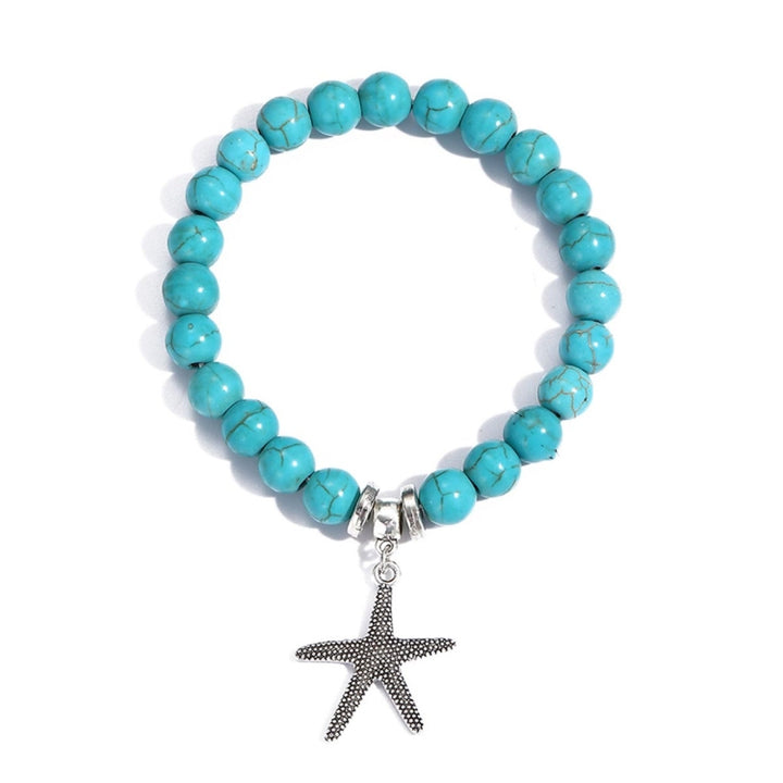 Women Beaded Bracelet Turquoise Ethnic Style Charm Jewelry, S2208-2 Owl, S2208-3 Butterfly, S2208-4 Sea Star, S2208-5 Life Tree, S2208-1 Eyes, S2203-12 Cross, S2203-13 Turquoise Pendant, S2212-1 Eyes, S2303-1, S2303-2 Turtles, S2303-3 Cross