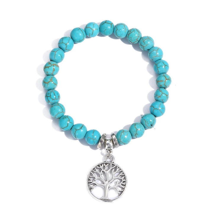 Women Beaded Bracelet Turquoise Ethnic Style Charm Jewelry, S2208-2 Owl, S2208-3 Butterfly, S2208-4 Sea Star, S2208-5 Life Tree, S2208-1 Eyes, S2203-12 Cross, S2203-13 Turquoise Pendant, S2212-1 Eyes, S2303-1, S2303-2 Turtles, S2303-3 Cross