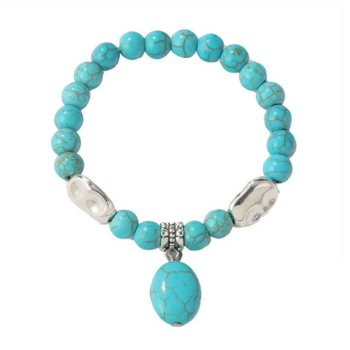 Women Beaded Bracelet Turquoise Ethnic Style Charm Jewelry, S2208-2 Owl, S2208-3 Butterfly, S2208-4 Sea Star, S2208-5 Life Tree, S2208-1 Eyes, S2203-12 Cross, S2203-13 Turquoise Pendant, S2212-1 Eyes, S2303-1, S2303-2 Turtles, S2303-3 Cross