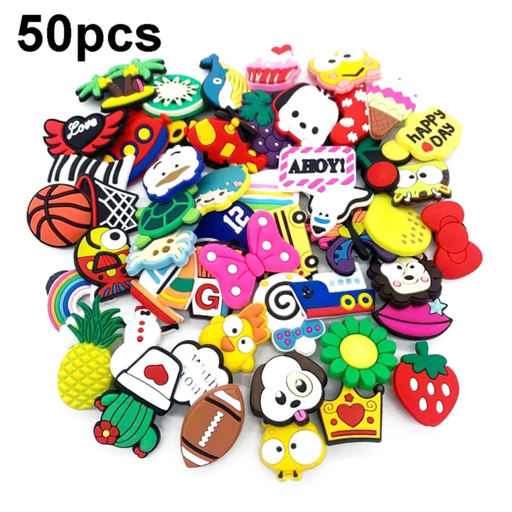 50pcs Cave Shoes Decorations Cartoon Drip Shoes Accessories, A4 Version, A7 Version