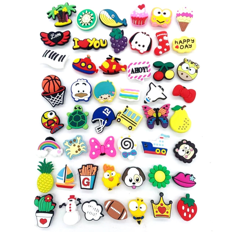 50pcs Cave Shoes Decorations Cartoon Drip Shoes Accessories, A4 Version, A7 Version