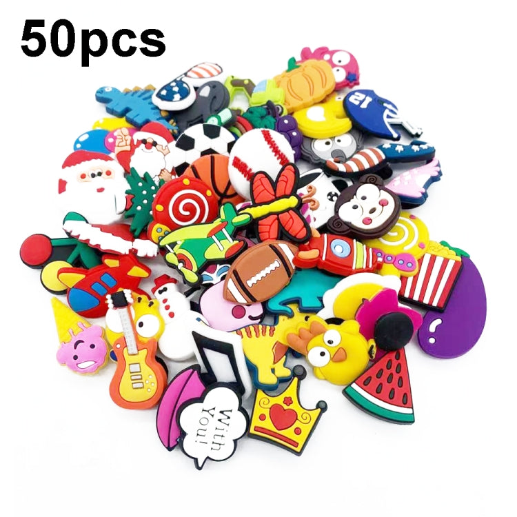 50pcs Cave Shoes Decorations Cartoon Drip Shoes Accessories, A4 Version, A7 Version