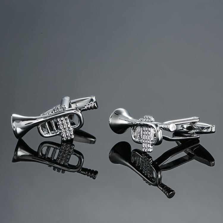 Brass Music Series Instrument Note Cufflinks, Color: Silver Shelf Drum, Silver  Treble Symbol, Gold Treble Symbol, Silver Sax, Gold Sax, Silver Sixteen Notes, Gold Sixteen Notes, Silver Shelf Drum, Red Drum Kit, Silver Piano Keyboard, Gold Piano Keyboard