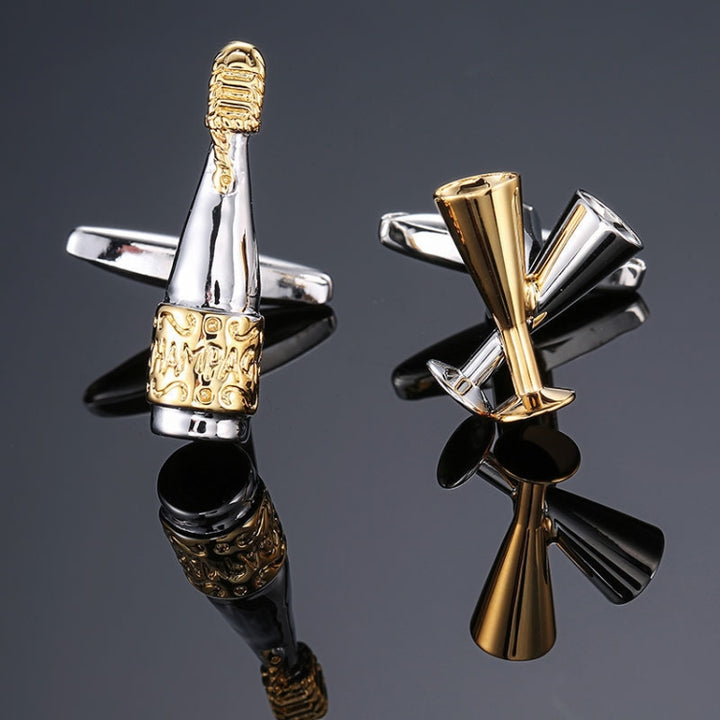 Men Brass Plated Shirt Cufflinks, Color: Silver Cross Flower, Silver Cross Flower, Rose Gold Cross Flower, Black Double Leather Rope, Brown Double Leather Rope, Blue Double Leather Rope, Cylindrical Rope, Silver Ball, Gold Ball, Blue Purple Stripe