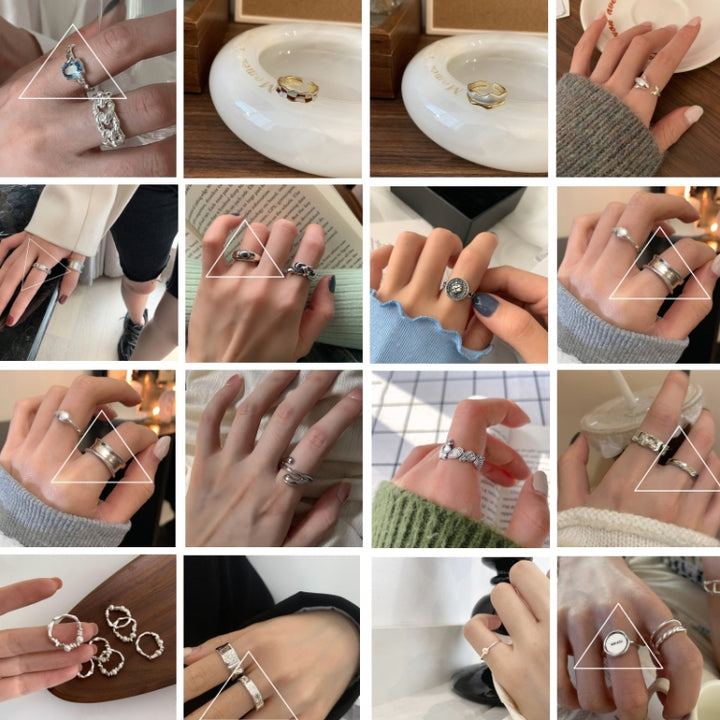 Happy Smile Face Love Wear Combination Ring, J3481, J3482, J3329, J2907, J2929, J2942, J3017, J3153, J3286, J3284, J2002, J2064, J2134