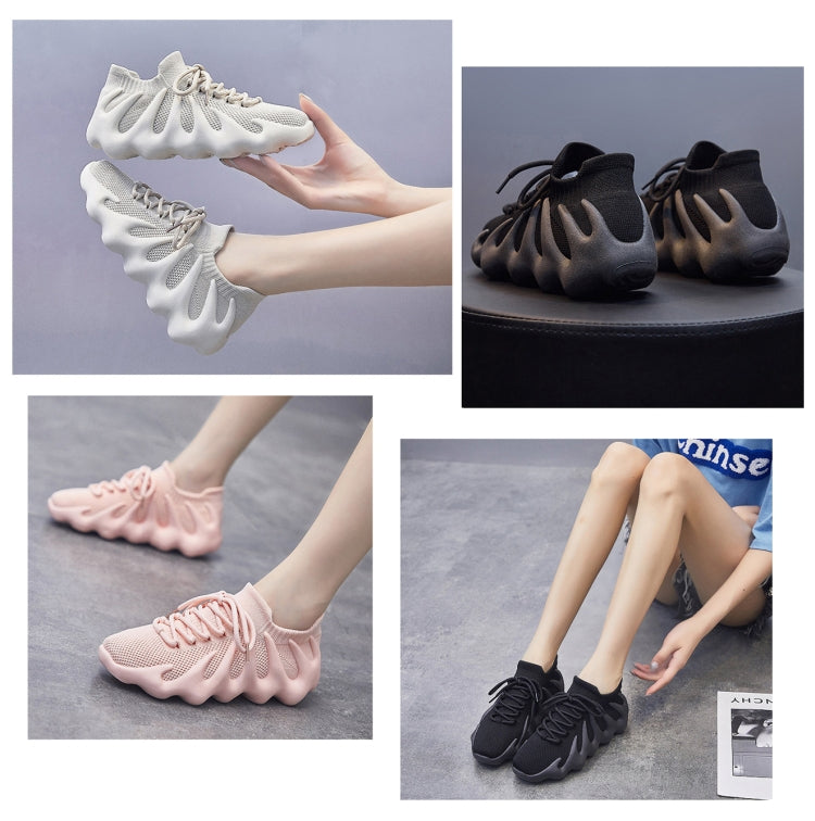 450 Summer Breathable Sock Shoes Fly Woven Comfortable Casual Shoes, 35, 36, 37, 38, 39, 40