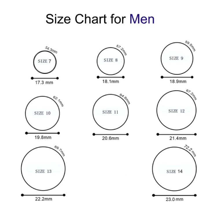 SH800-140 8mm Wide Curved Radian Step Silicone Ring, No.11, No.12, No.13, No.14