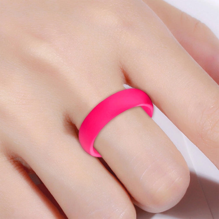 SH100 5.7mm Wide Silicone Ring Glitter Couple Ring, No.4, No.5, No.6