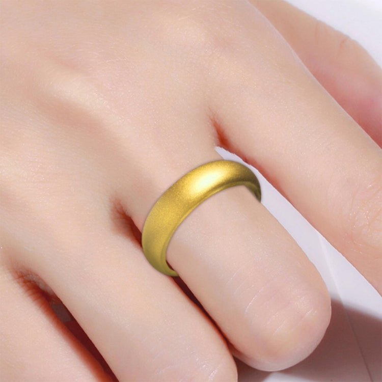 SH100 5.7mm Wide Silicone Ring Glitter Couple Ring, No.4, No.5, No.6