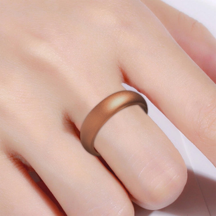 SH100 5.7mm Wide Silicone Ring Glitter Couple Ring, No.7, No.8, No.9