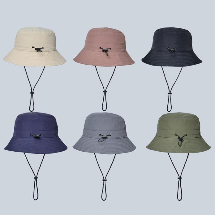 XBG-9226 Outdoor Sun Hats Foldable Color Matching Sunscreen Fisherman Hat