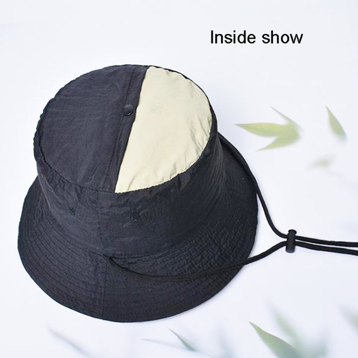 XBG-9226 Outdoor Sun Hats Foldable Color Matching Sunscreen Fisherman Hat