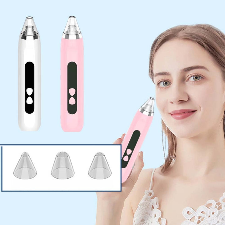 Blackhead Remover Vacuum Pore Cleaner Facial Deep Cleaning Beauty Tools, Dry Battery(White), Dry Battery (Pink)