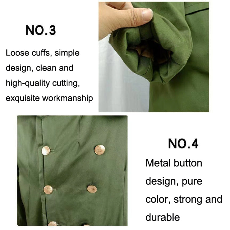 Long Civil Disaster Relief Cotton Coat Windproof Lengthened Cold-proof Fleece Thickened Cotton Coat, Green, Green (Demolished), Black, Black (Disassembly), 80/20 Polyester Card