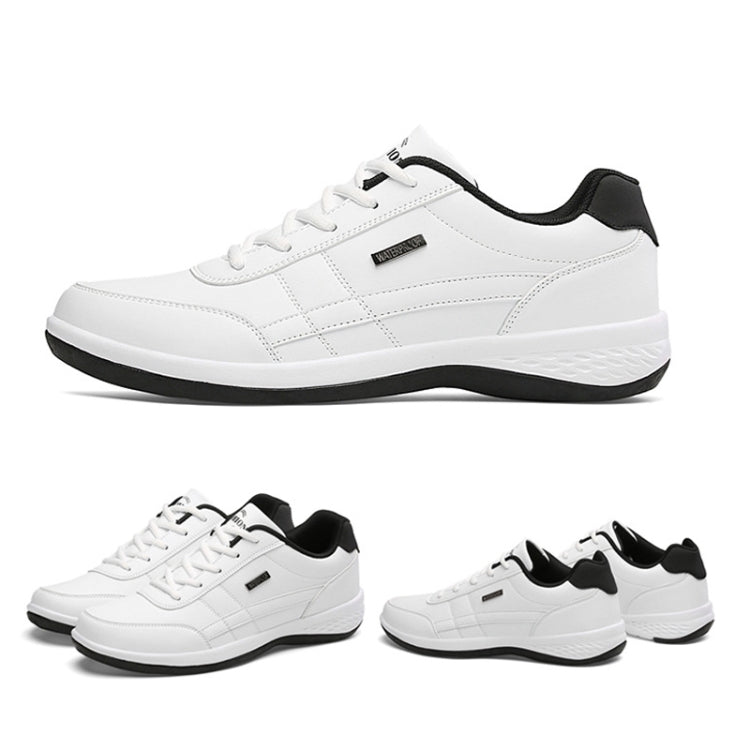 Leather Men Casual Shoes Breathable Leisure Male Sneakers All-Match Men Shoes, 48, 49, 50