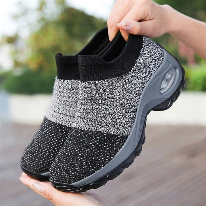 Sock Sneakers Women Walking Shoes  Air Cushion Casual Running Shoes, 35, 36, 37, 38