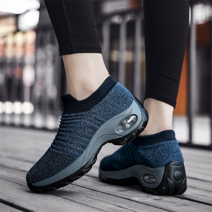 Sock Sneakers Women Walking Shoes  Air Cushion Casual Running Shoes, 39, 40, 41, 42