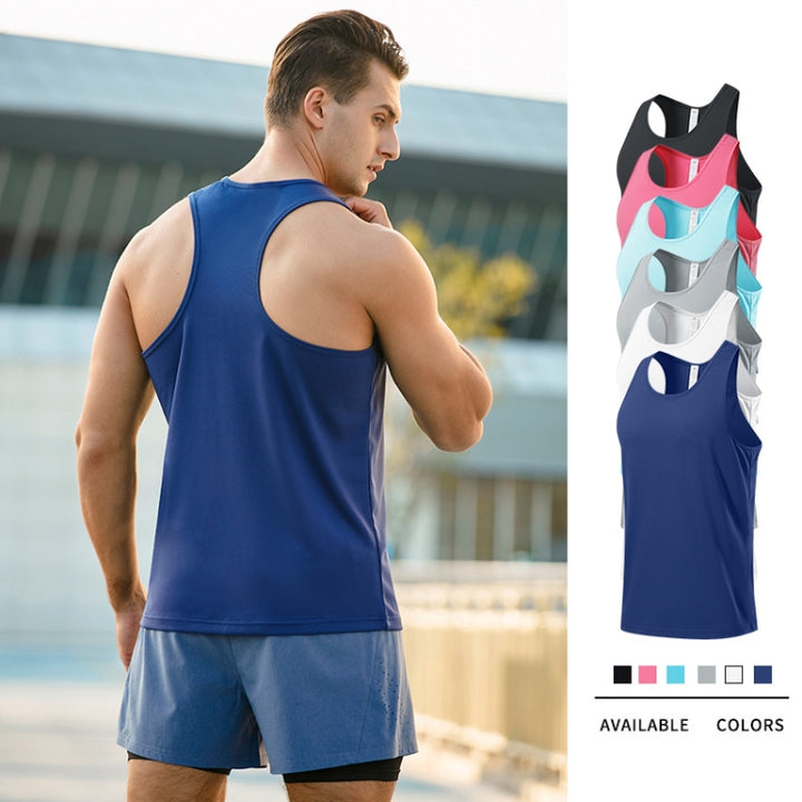 H-Shape Summer Men Sports Vest Casual Breathable Quick-drying Outdoor Running Vest, S, M, L, XL, XXL