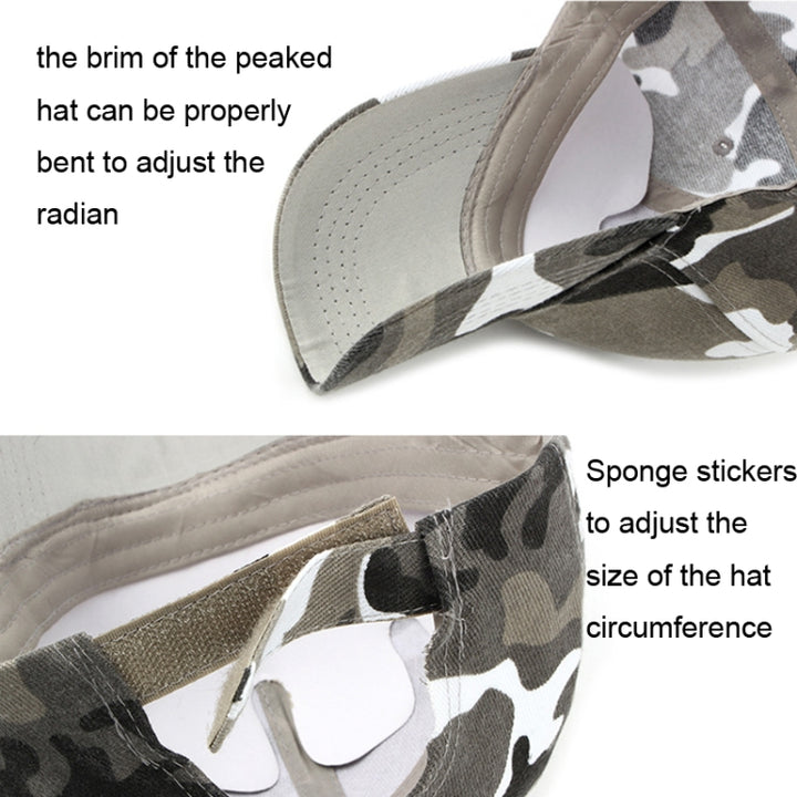 Outdoor Mountain Travel Camouflage Duck Tongue Cap, Camouflage Army Green, Camouflage Gray, Camouflage Brown