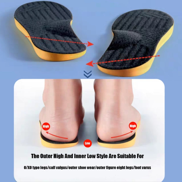 1pair O/X Leg Orthopedic Insoles Correction Shoe Inserts Arch Support Sports Shoe Pads, 32-34, 35-36, 37-38, 39-40, 41-42, 43-45