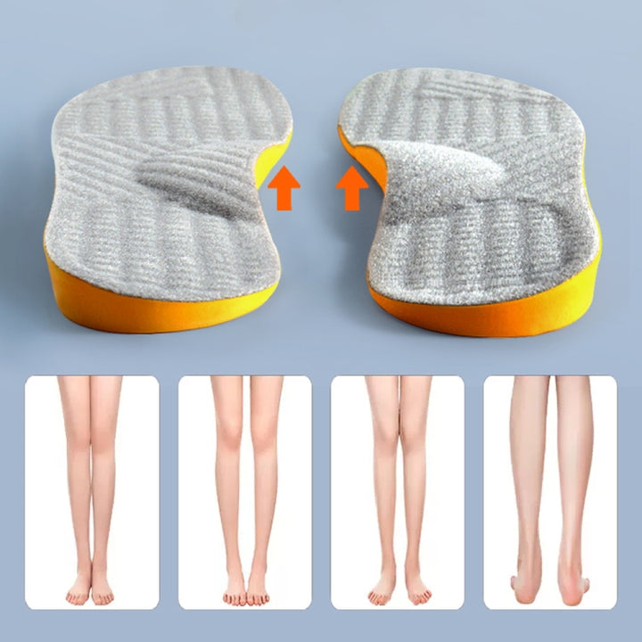 1pair O/X Leg Orthopedic Insoles Correction Shoe Inserts Arch Support Sports Shoe Pads, 32-34, 35-36, 37-38, 39-40, 41-42, 43-45