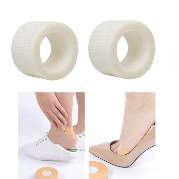 2pcs  5m/Roll Anti-Wear Heel Stickers Foot Care Sticker, Transparent, Yellow