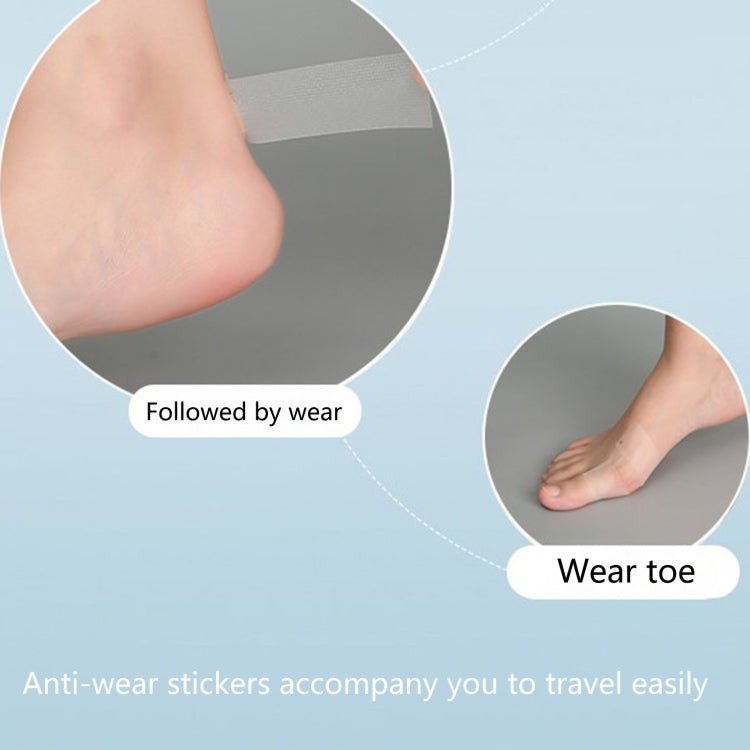 2pcs  5m/Roll Anti-Wear Heel Stickers Foot Care Sticker, Transparent, Yellow