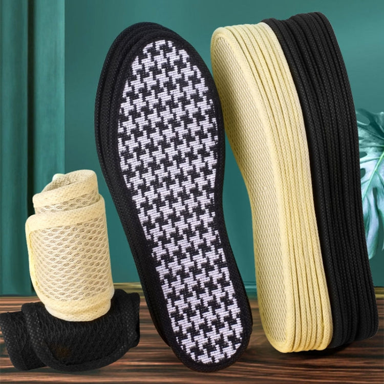 1pairs Bamboo Charcoal Deodorant Comfortable Soft Breathable Insole, 35, 36, 37, 38, 39, 40, 41, 42, 43, 44