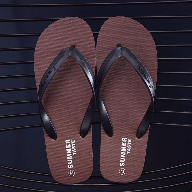 Men Slippers Student Flat Casual Non-Slip Flip Flops, XS 38-39, S 40-41, M 42-43, L 44-45