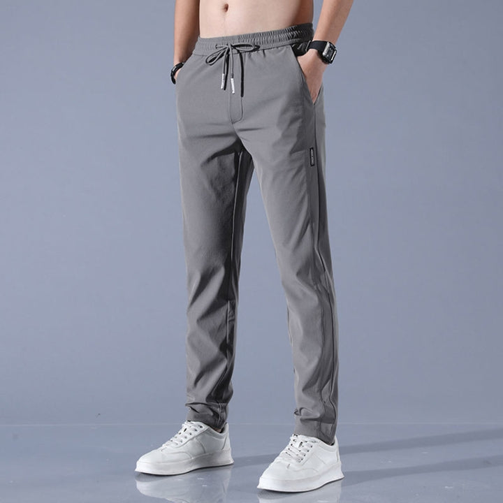 Mens Summer Thin Elastic Waist Pants, M, L, XL, XXL