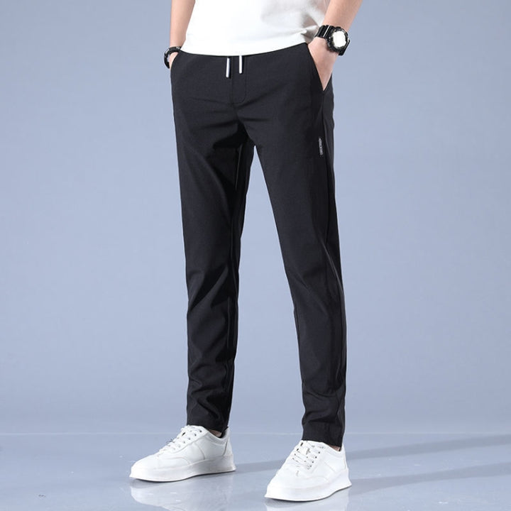 Mens Summer Thin Elastic Waist Pants, M, L, XL, XXL