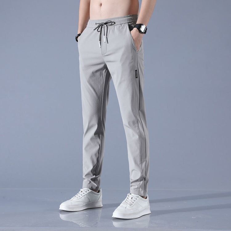 Mens Summer Thin Elastic Waist Pants, M, L, XL, XXL