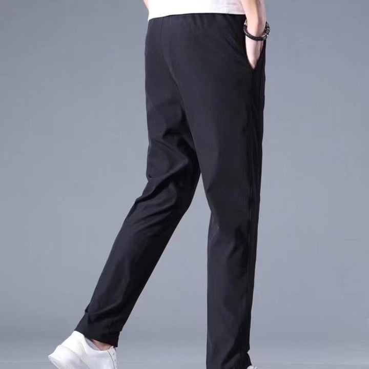 Mens Summer Thin Elastic Waist Pants, M, L, XL, XXL