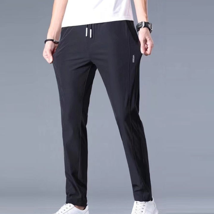 Mens Summer Thin Elastic Waist Pants, M, L, XL, XXL