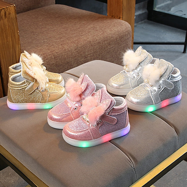 Cartoon Children Shoes Colorful Diamonds With LED Light Light-Up Baby Footwear, 21, 22, 23, 24, 25, 26, 27, 28, 29, 30