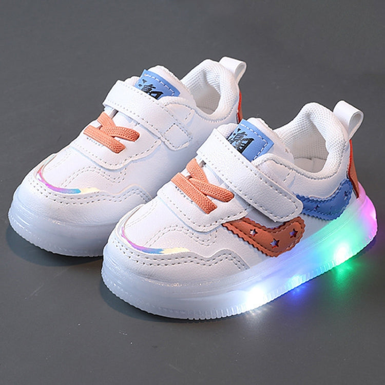 Children Board Shoes LED Light-Up Casual Footwear Boys And Girls Shoes, 21, 22, 23, 24, 25, 26, 27, 28, 29, 30