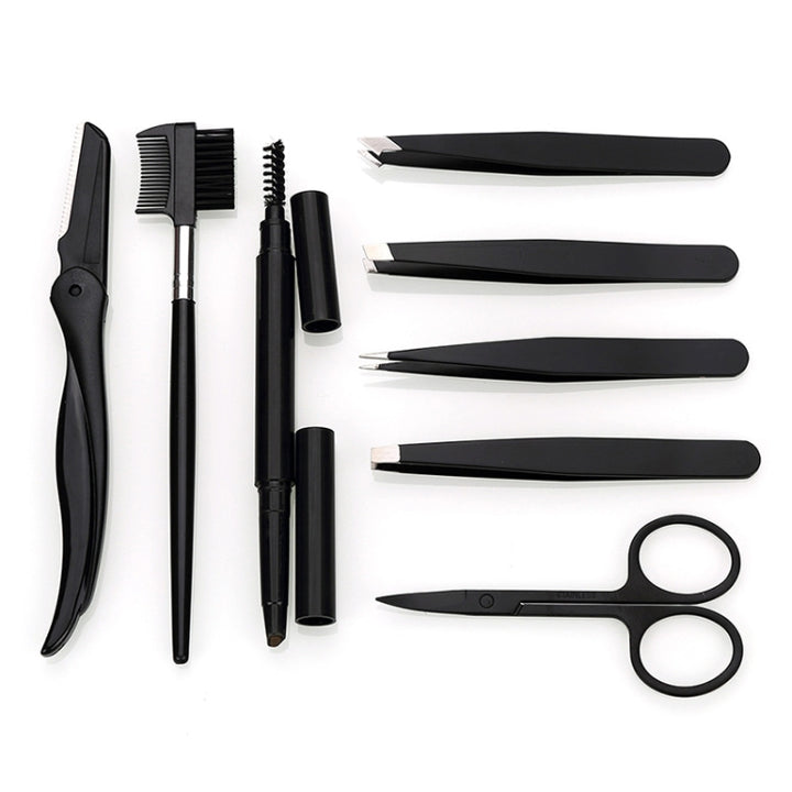 8-In-1  8 In 1 Eyebrow Trimming Kit Eyebrow Scissors Home Makeup Supplies