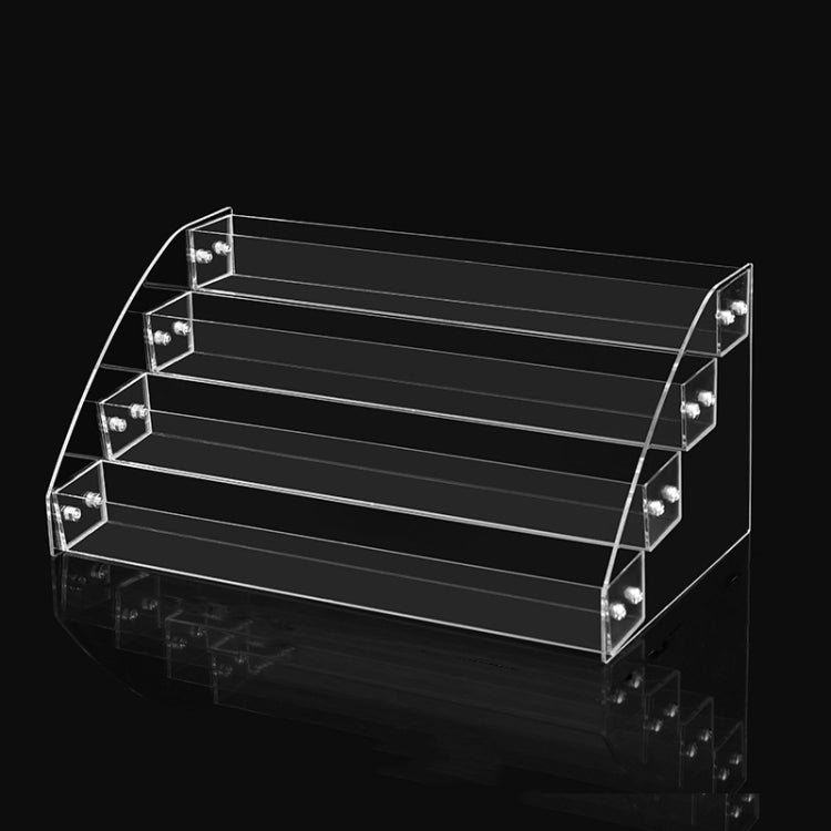 Acrylic Nail Polish Display Rack Transparent Ladder Stand Cosmetic Essential Oil Bottle Holder, 2 Layers, 3 Layers, 4 Layers, 5 Layers, 6  Layers, 7 Layers