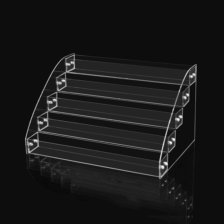 Acrylic Nail Polish Display Rack Transparent Ladder Stand Cosmetic Essential Oil Bottle Holder, 2 Layers, 3 Layers, 4 Layers, 5 Layers, 6  Layers, 7 Layers