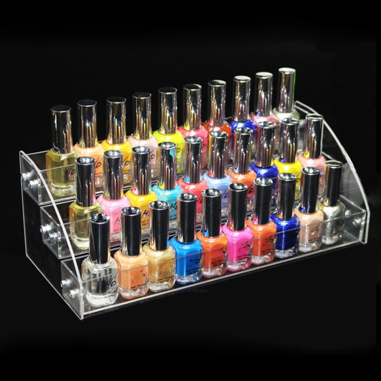 Acrylic Nail Polish Display Rack Transparent Ladder Stand Cosmetic Essential Oil Bottle Holder, 2 Layers, 3 Layers, 4 Layers, 5 Layers, 6  Layers, 7 Layers