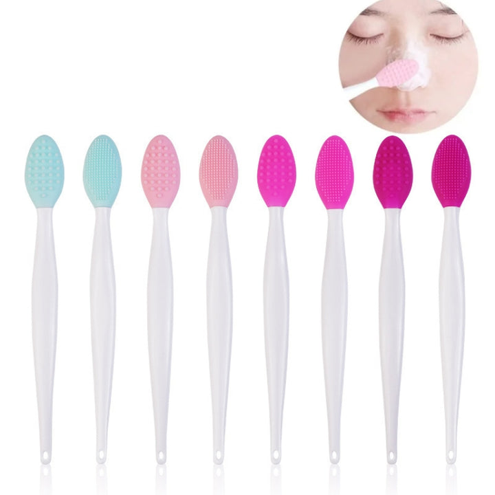 Silicone Cleaning Brush Beauty Tool Double Side Nose To Clean Blackhead Removers