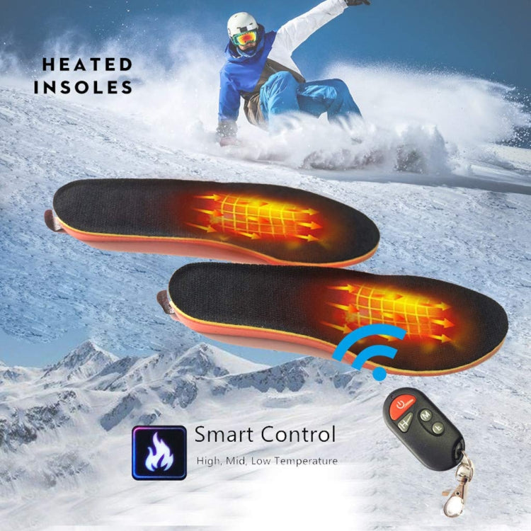 USB Charging Heating Insoles Size Cuttable and Washable Electric Foot Warmer Insoles, 35-40, 41-46