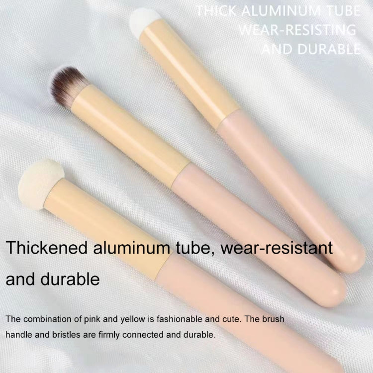 Wet and Dry Dual-use Portable Concealer Brush Multifunctional Beauty Tool, 3pcs /Set, Mushroom Style, Diagonal Style, Round Head Style