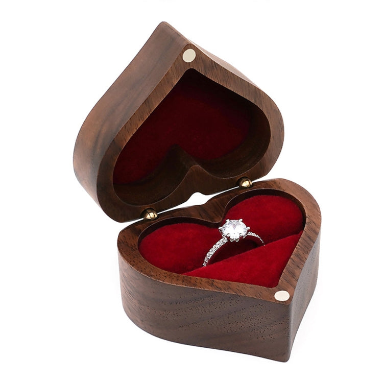 Wooden Heart Shape Ring Box Jewelry Storage Box Wedding Valentine Gift Box, RB529-C1, RB529-C2, RB529-C4